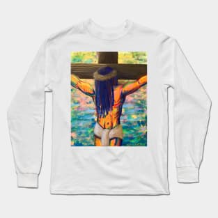 Jesus Christ Colorful Painting Long Sleeve T-Shirt